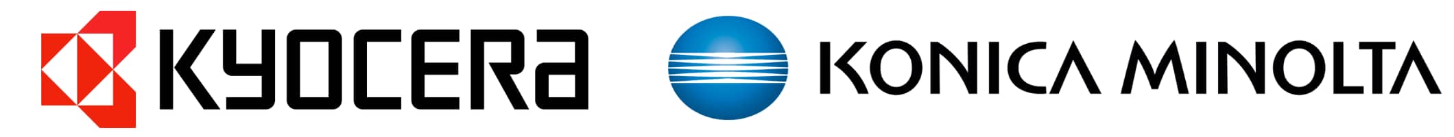 Логотипы Kyocera и Konica Minolta